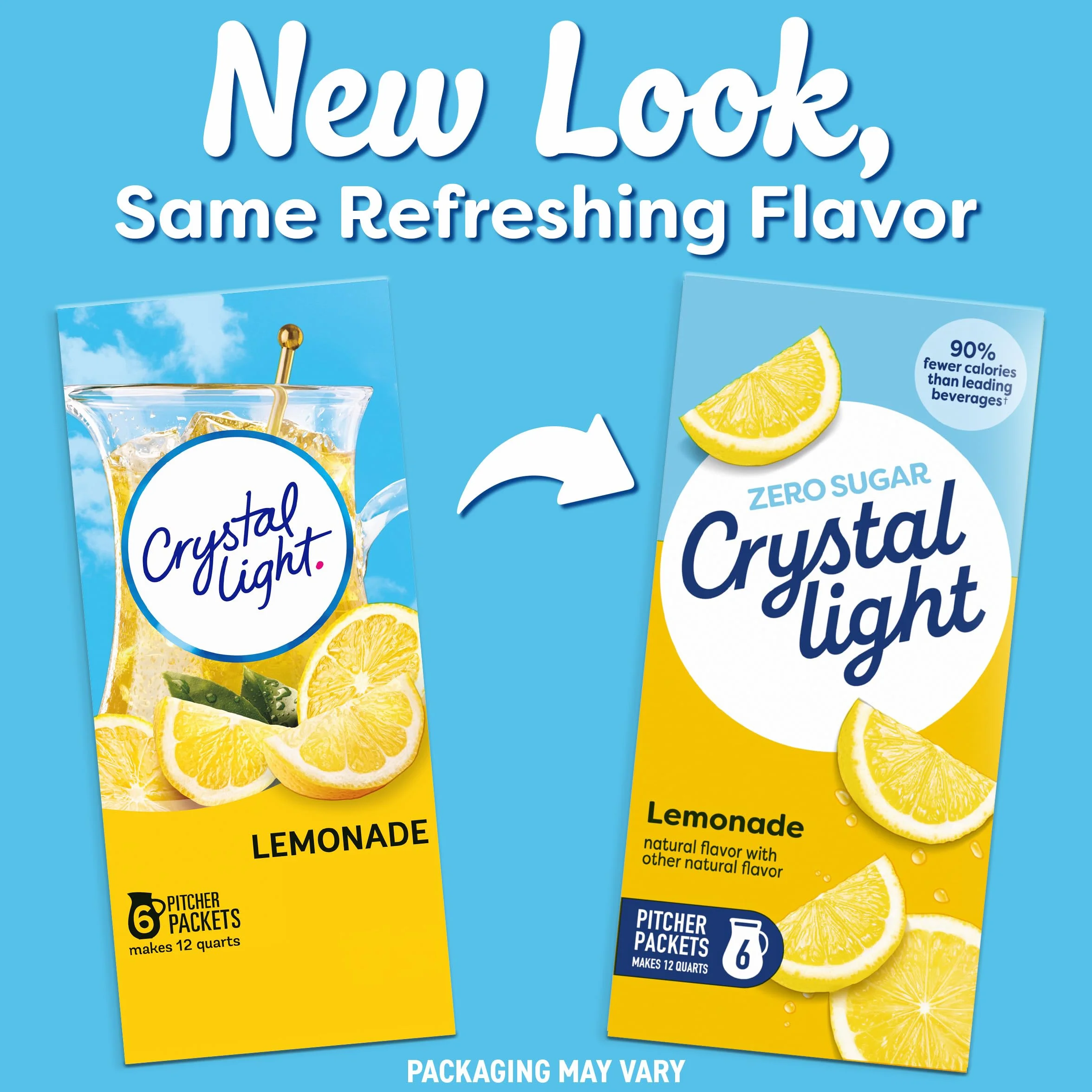 Crystal Light Lemonade Drink Mix 3.2 oz Makes 12 qt
