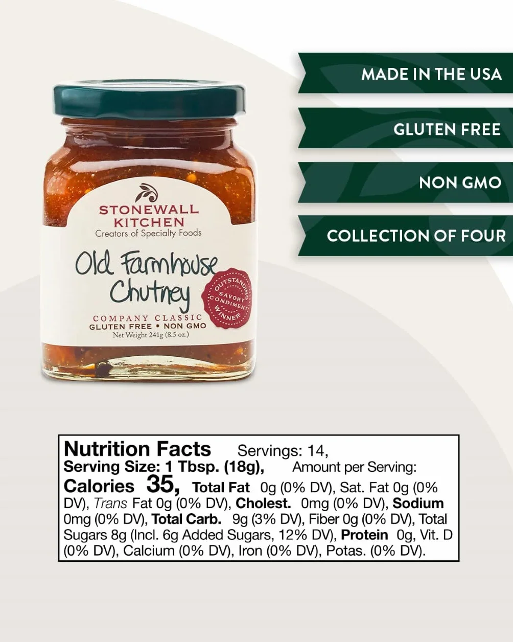 Stonewall Kitchen Old Farmhouse Chutney 241g
