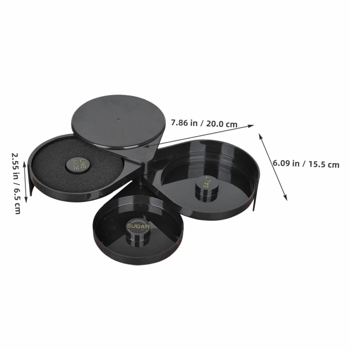 BESTonZON Caja De De Margarita Para Cócteles Herramienta Para y Organizador De Sazonadores Para Bebidas Taza y Vaso