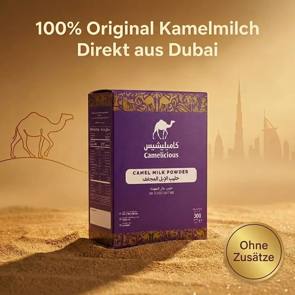Leche de camello en polvo original de Dubái 300g