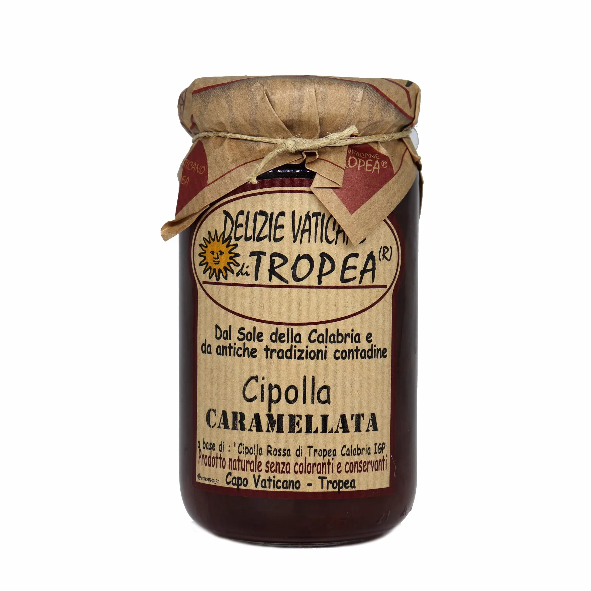 Delizie Vaticane di Tropea Chutney de Cebolla Roja Caramelizada 230g Tropea IGP Salsa Gourmet Italiana