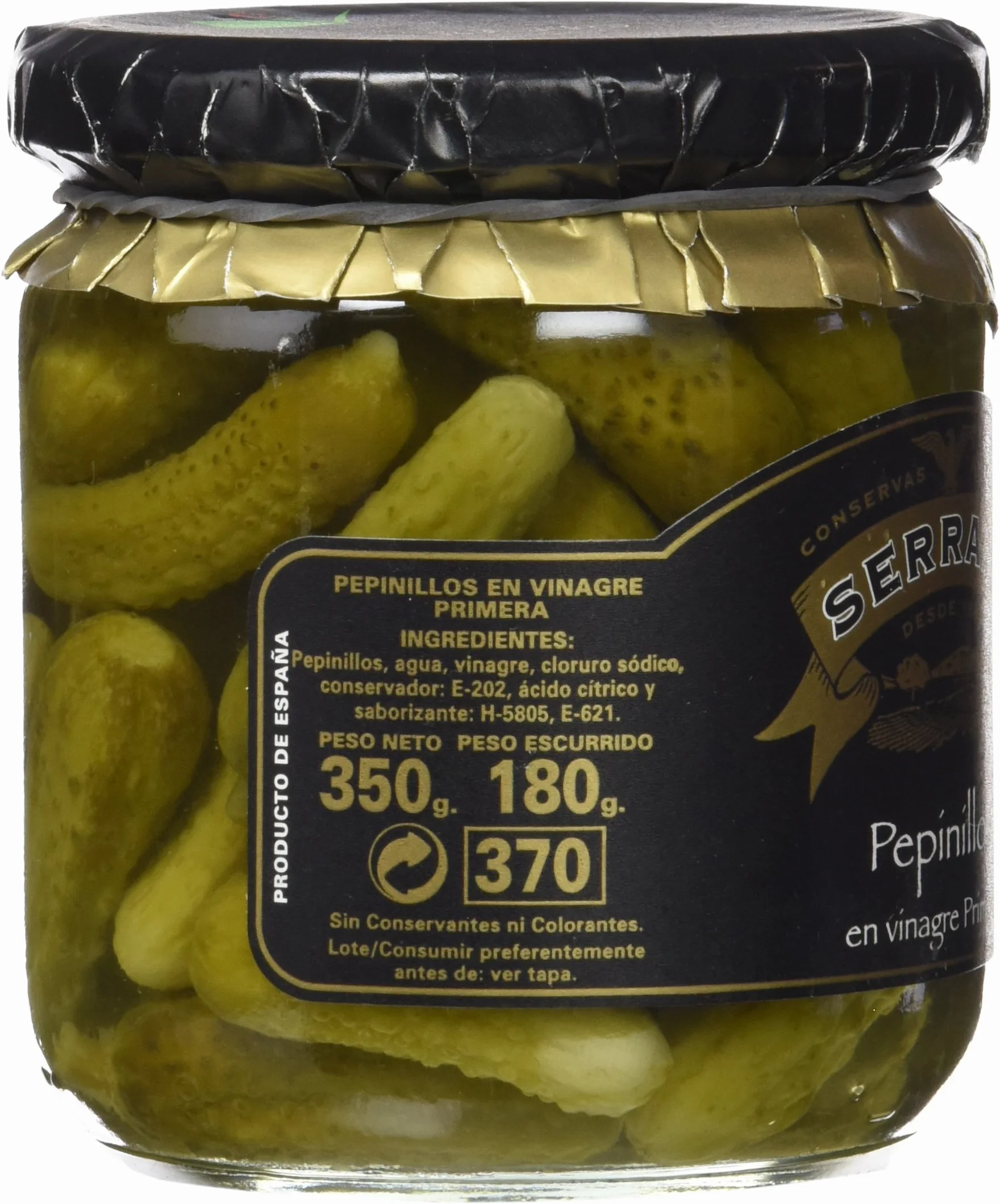 Serrano Pepinillos en Vinagre 500 gr