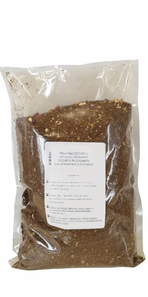 SABOREATE Y CAFE THE FLAVOUR SHOP Té Rooibos Relajante En Hoja Hebra A Granel Infusión Natural Adelgazante 500 gr