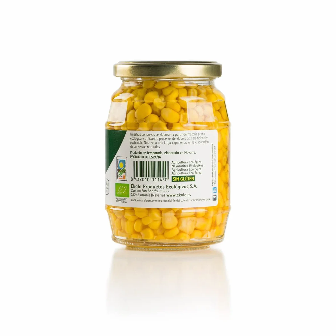 Ekolo Maíz Dulce Bio, 6 Tarros, 340g 2040g