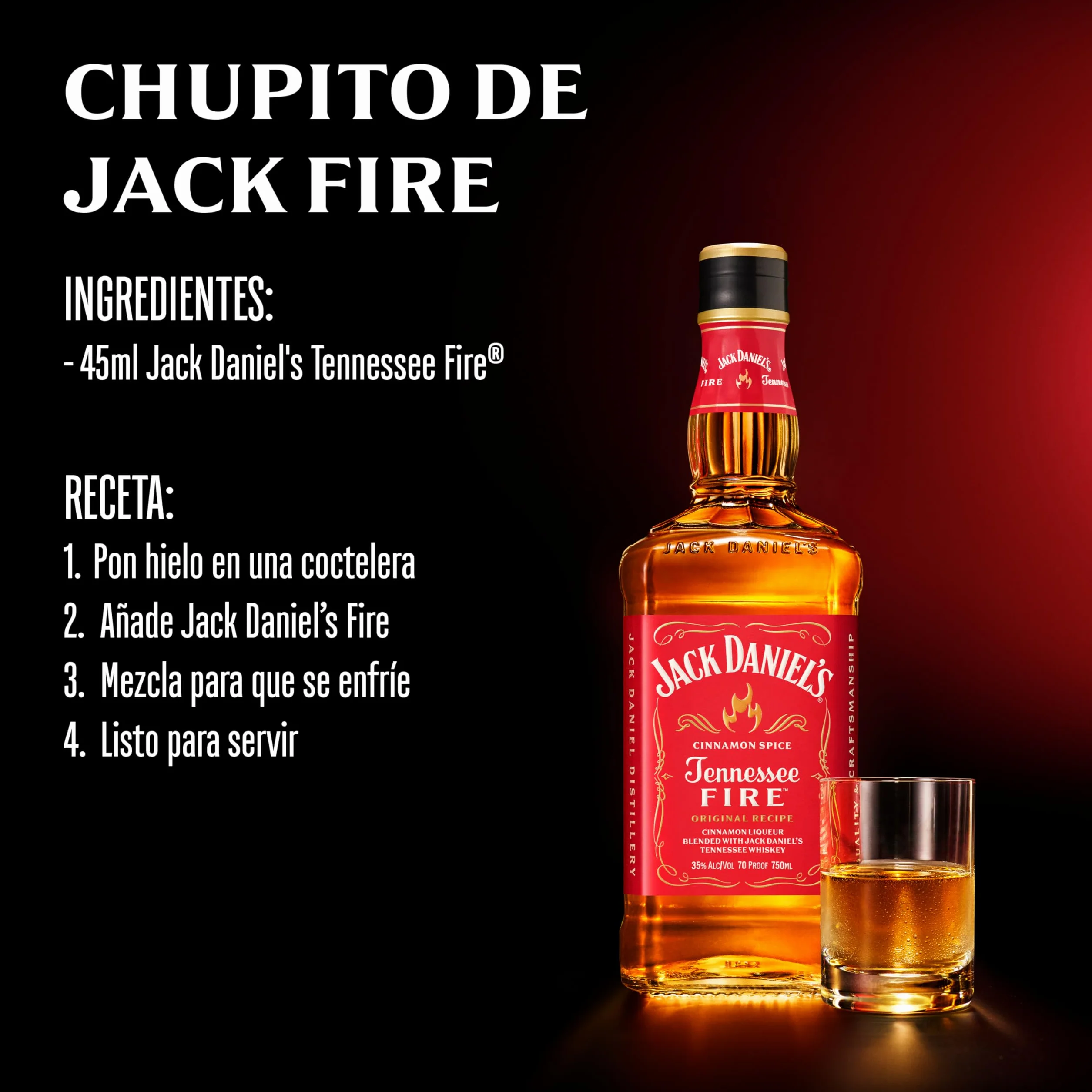 Jack Daniel's Tennessee Fire Whiskey - 700ml
