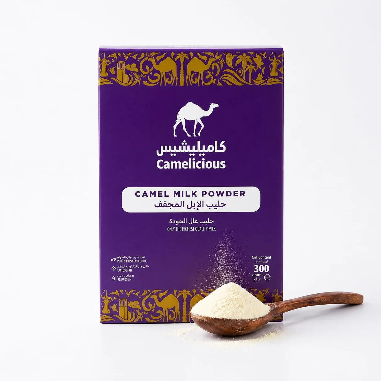Leche de camello en polvo original de Dubái 300g