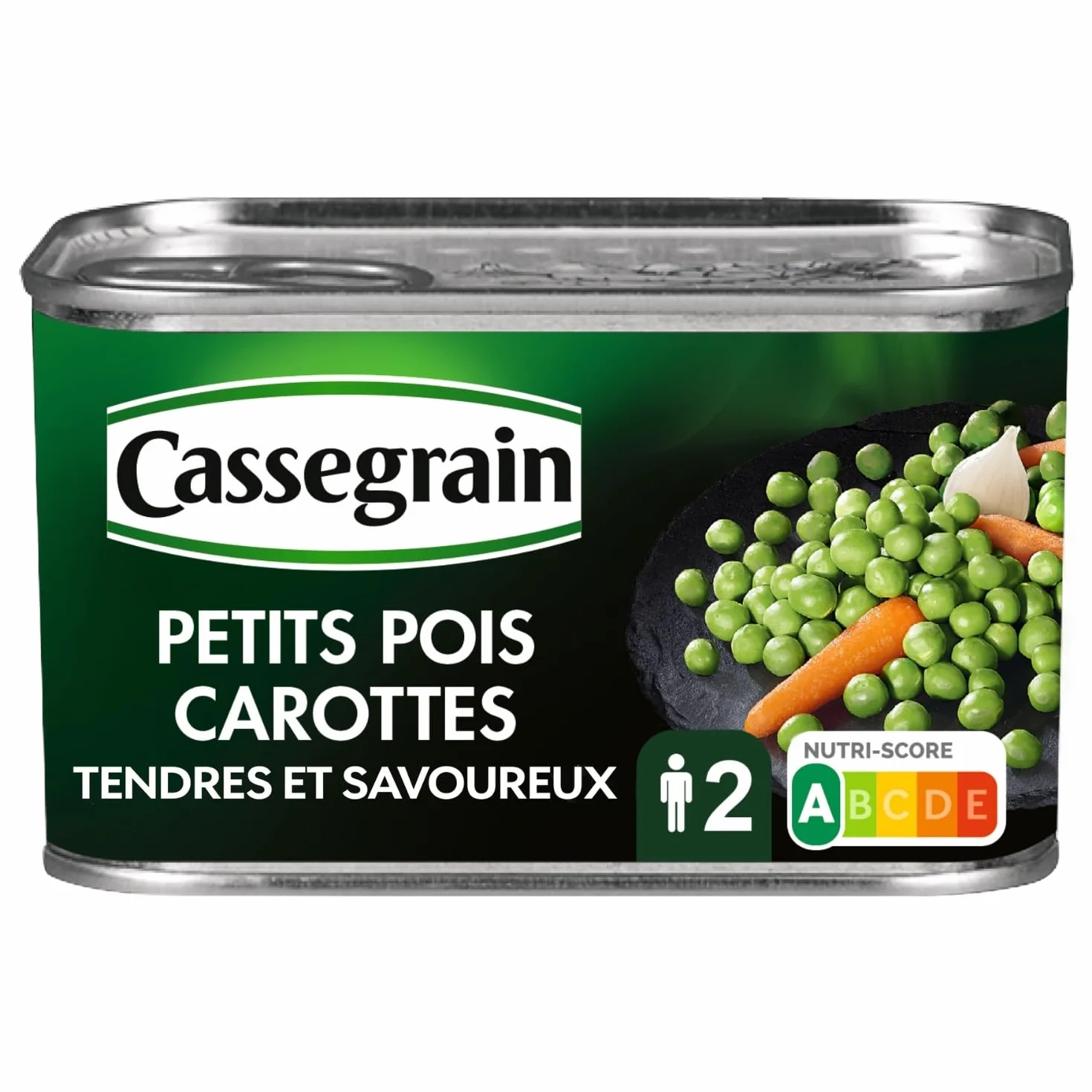Guisantes con zanahorias lata 265 g neto escurrido