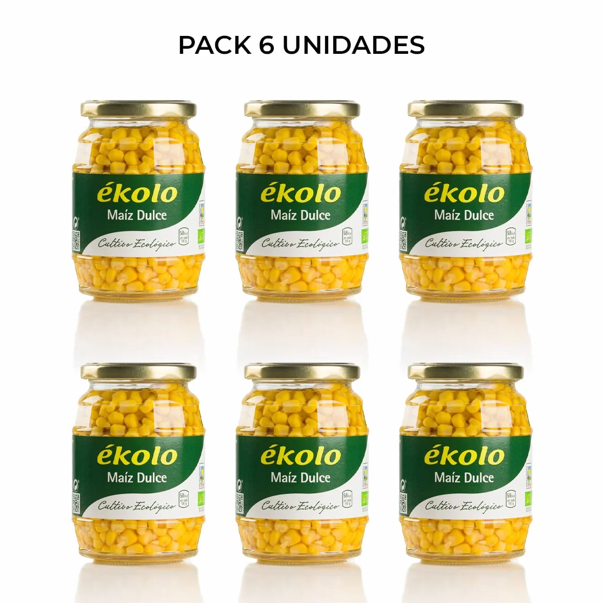 Ekolo Maíz Dulce Bio, 6 Tarros, 340g 2040g