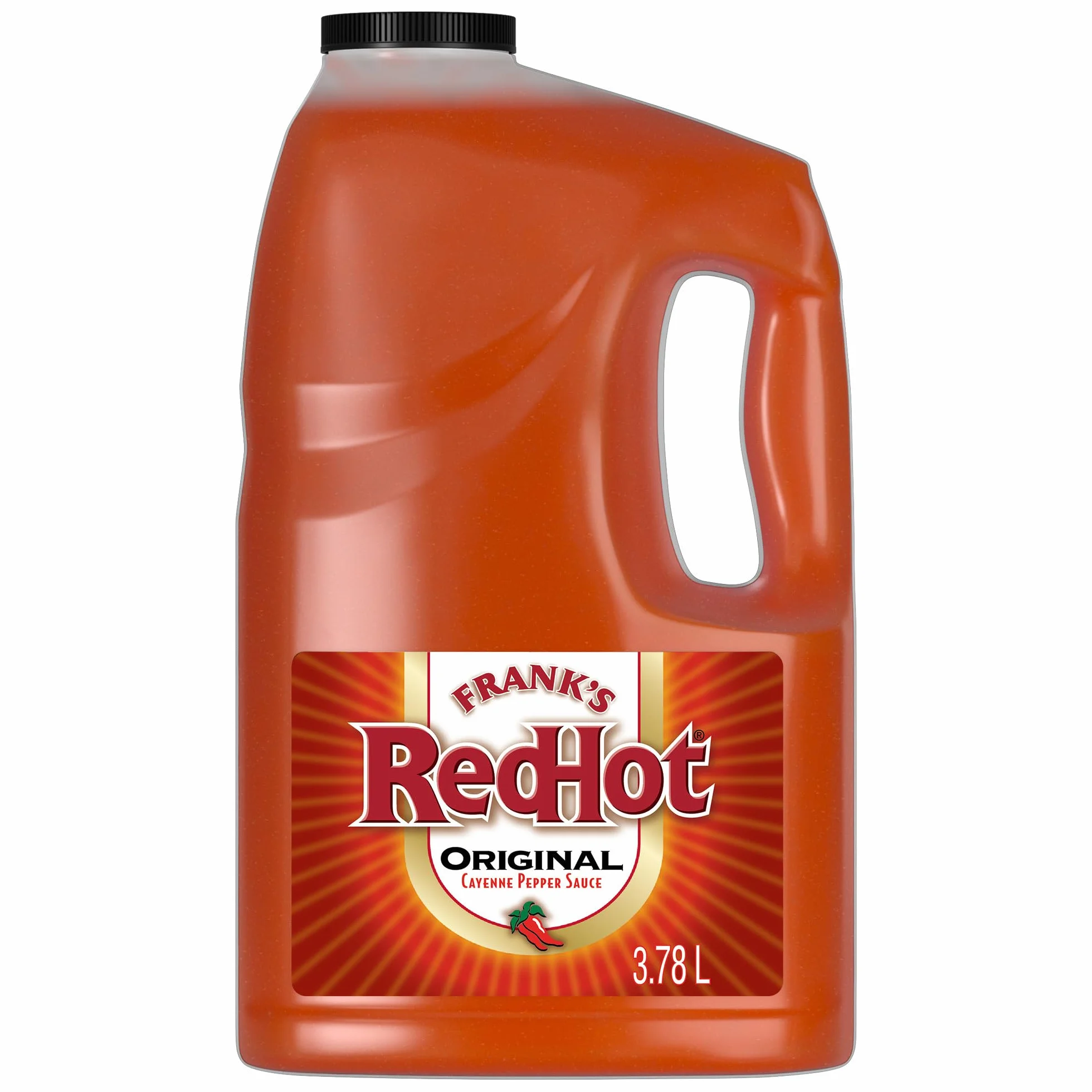 Frank's RedHot Salsa de Pimientas de Cayena Envejecidas Picante, 3,78 L