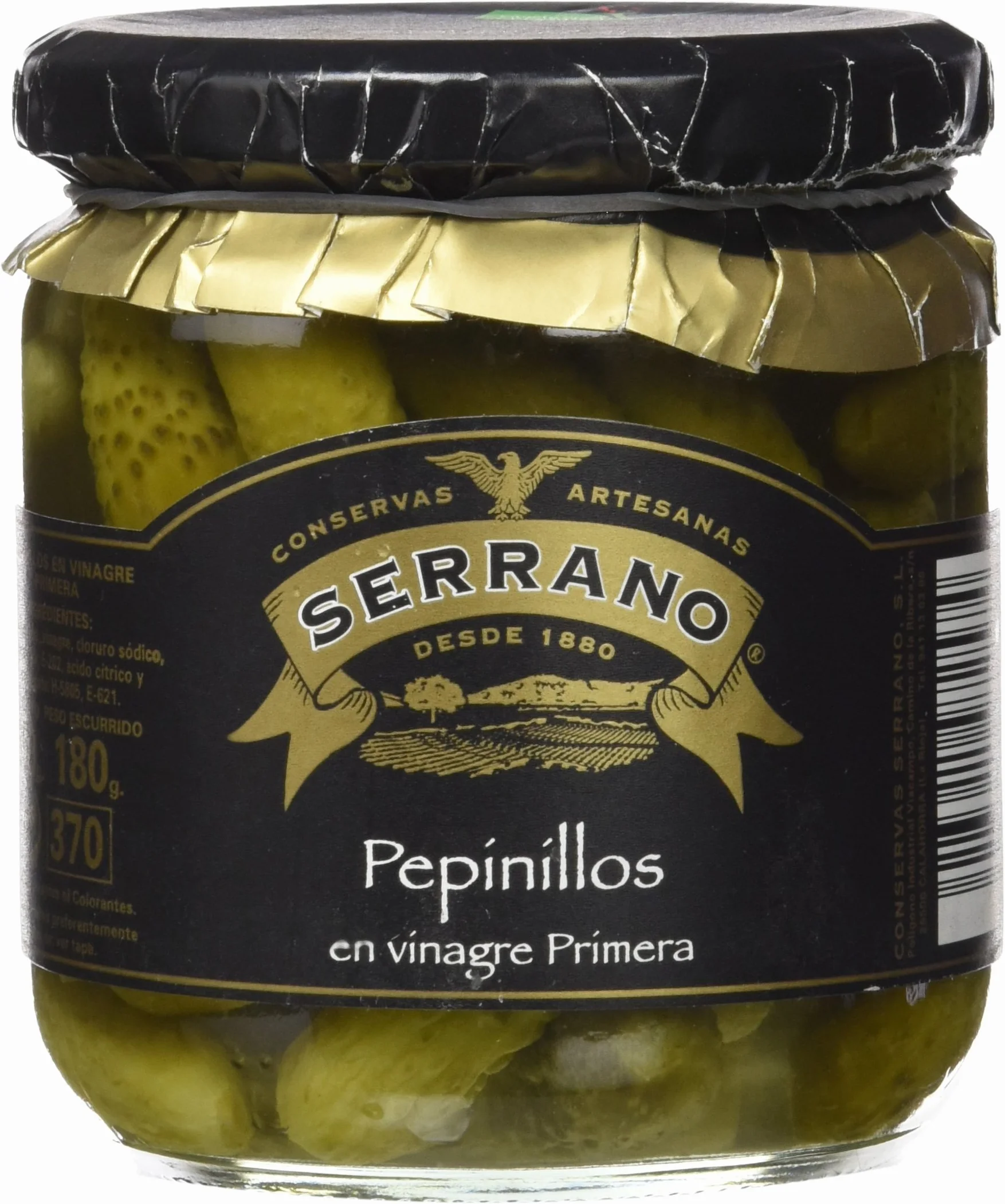 Serrano Pepinillos en Vinagre 500 gr