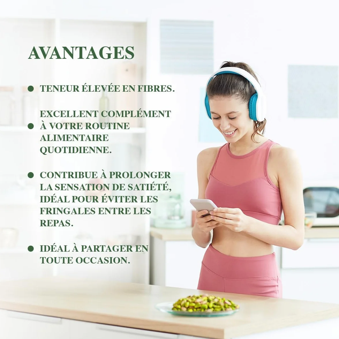 PISTAMED - Pistachos Pelados Tostados Artesanalmente sin Sal - Alto Contenido en Fibra - Apto Veganos y Sin Gluten - Bolsa 500 g con Cierre Zip - Origen España - Para Repostería y Hostelería