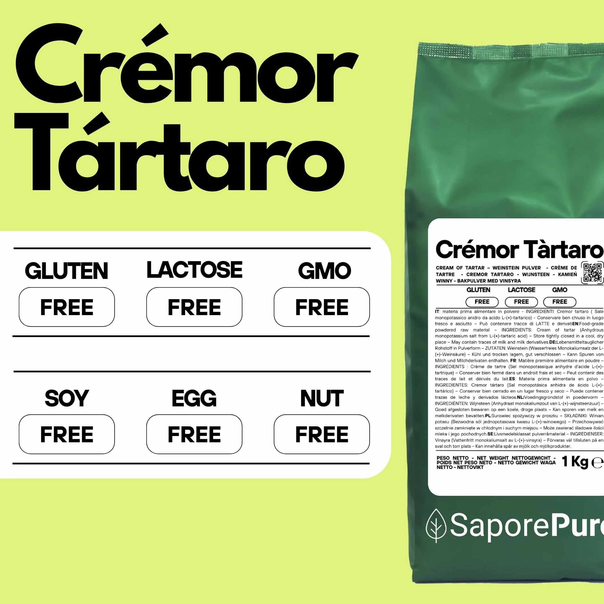 Cremor tártaro 1 kg