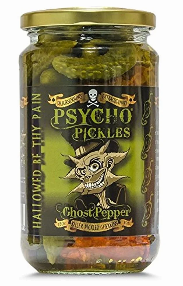 Psycho Juice - pepinillos en vinagre pimienta fantasma
