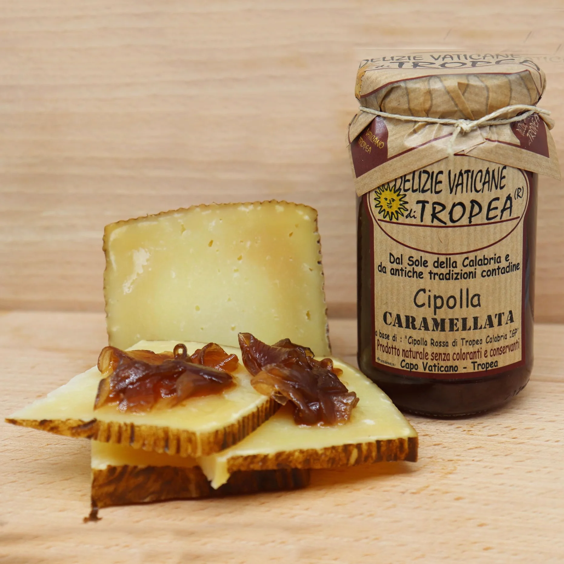 Delizie Vaticane di Tropea Chutney de Cebolla Roja Caramelizada 230g Tropea IGP Salsa Gourmet Italiana