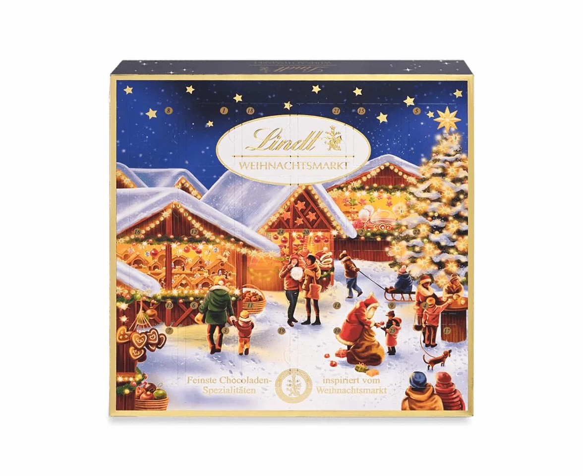 Calendario de Adviento de la Mesa del Mercado de Navidad de Lindt & Sprüngli, 115g